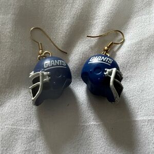 Pierced earrings Blue Giants Helmet football Earrings